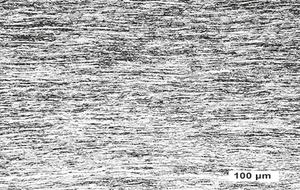 鉬薄板的光學(xué)顯微圖像