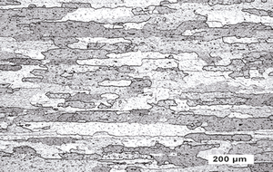 MLR薄板金屬的光學(xué)顯微圖像
